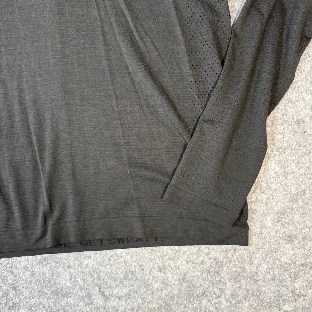Lululemon Metal Vent Tech Long Sleeve Men Medium Black Running Base Layer Shirt - Picture 5 of 9